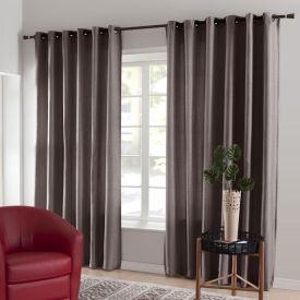 Cortina Para Quarto Ou Sala 4,00X2,30M Rústica Veneza Havan Casa - Taupe