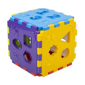 Cubo Didático Para Encaixar Mercotoys - Colorido