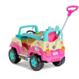 Quadriciclo Pedal E Passeio Diipi Rainbow Calesita - Rosa