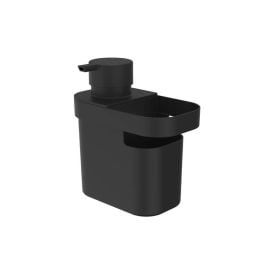 Dispenser Detergente Com Organizador De Pia Ou Trium 650Ml - Preto