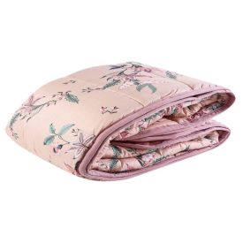 Edredom Casal Dupla Face Plush E Microfibra Napoli Havan Casa - Ayla Rosa