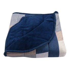 Edredom Casal Dupla Face Bellagio - Havan Casa - Geométrico Azul