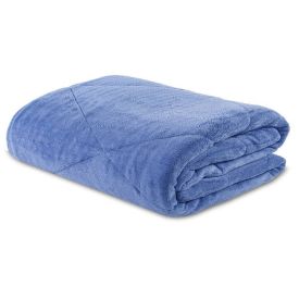 Edredom Casal Plush By Yaris Havan Casa 1 Pç - Azul Novo