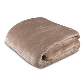 Edredom King 100% Poliéster Plush Provence Havan Casa - Bege