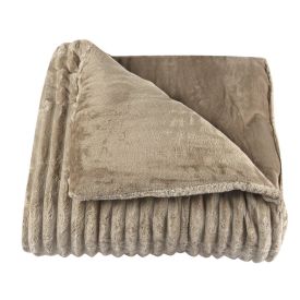 Edredom King 100% Poliéster Premier Canelado Havan Casa - Bege