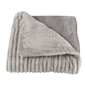 Edredom King 100% Poliéster Premier Canelado Havan Casa - Cinza Ice