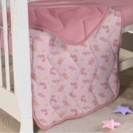 Edredom Para Berço Malha 100% Algodão Havan Baby - Girl