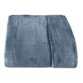 Edredom Queen 100% Poliéster Plush Provence Havan Casa - Azul Jeans