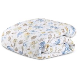 Edredom Queen Percal 200 Fios Buona Fortuna - Acqua 