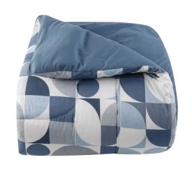 Edredom Queen Percal 200 Fios Buona Fortuna - Lorenzo Azul