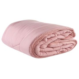 Edredom Queen Dupla Face Plush E Poliéster Napoli Havan Casa - Rosa Poema 