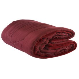 Edredom Queen Dupla Face Plush E Poliéster Napoli Havan Casa - Vinho Ruby 