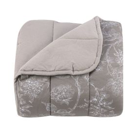  Edredom Queen 100% Algodão Malha Havan Casa 1 Peça - Constance Taupe