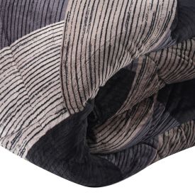 Edredom Queen Plush Inove Provence Havan Casa - Oliver Taupe