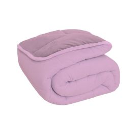 Edredom Queen Plush/Malha Liso Dupla Face - Rosa Make