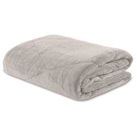 Edredom Queen Plush Yaris Havan Casa 1 Pç - Creme