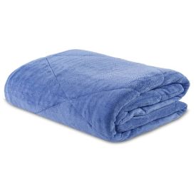 Edredom Queen Plush Yaris Havan Casa 1 Pç - Azul Novo