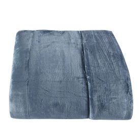 Edredom Solteiro 100% Poliéster Plush Provence Havan Casa - Azul Jeans
