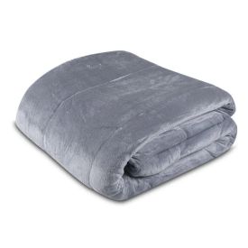 Edredom Solteiro 100% Poliéster Plush Provence Havan Casa - Cinza