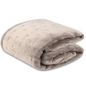 Edredom Solteiro 100% Poliéster Siena Ultraplush Havan Casa - Taupe