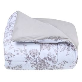 Edredom Solteiro 200 Fios Percal Buona Fortuna - Olivia Cru