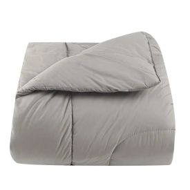 Edredom Solteiro 200 Fios Percal Buona Fortuna - Cinza/ Prata