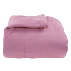 Edredom Solteiro 200 Fios Percal Buona Fortuna - Rosa Velho