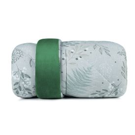 Edredom Solteiro Dupla Face Malha Blend Altenburg  - Serenity Verde