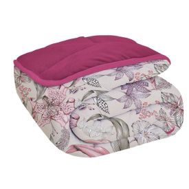 Edredom Solteiro Comfort Plush Dupla Face Havan Casa - Ivy Rosa