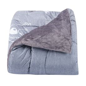 Edredom Solteiro Disney 100% Poliéster Plush Hedrons - Stitch Relax