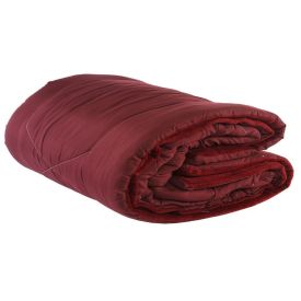 Edredom Solteiro Dupla Face Plush E Microfibra Napoli Havan Casa - Vinho Ruby 
