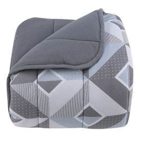 Edredom Solteiro 100% Algodão Malha Havan Casa - Bruce Cinza