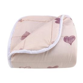 Edredom Solteiro Microfibra 100% Poliéster Kids Solecasa - Coração Rosa