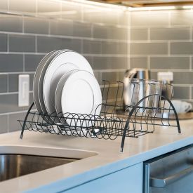 Escorredor De Louça Fantastik Black Arthi - Preto