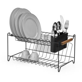 Escorredor De Louças Duplo Eco Design Black Arthi - 14 Pratos