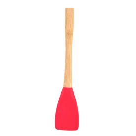 Espátula De Silicone Com Cabo De Bambu Havan Casa - Vermelho