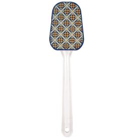 Espátula De Silicone Havan Casa Estampada 25Cm - Azul Losango