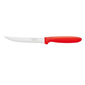 Faca De Churrasco Ipanema Vermelho Tramontina - Aço Inox