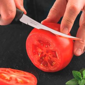 Faca para Tomate Inox Plenus Tramontina - Preto