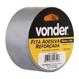 Fita Adesiva 10 Metros 50mm Prata Vonder - 1010050010