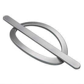 Fivela Oval Bella Arte - Prata Fosco