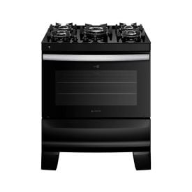 Fogão De Piso 5 Bocas Atlas Agile Glass Up Preto - Bivolt