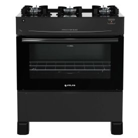 Fogão De Piso 5 Bocas Atlas Mônaco Top Glass Preto - Bivolt