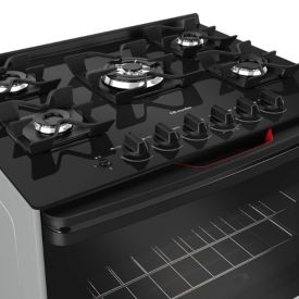 Fogão De Piso 5 Bocas Mueller Tripla Chama Mfv5bf - Bivolt