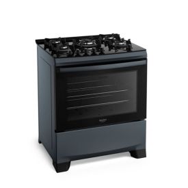 Fogão De Piso 5 Bocas Titanium Supreme Timer Glass Dako - Bivolt