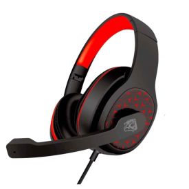 Fone Ouvido Headset Gamer Emperor P3+P2 Elg - Preto/Vermelho 