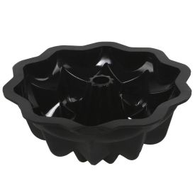 Forma De Silicone Havan Casa Furo Flor Basic 26.5Cm - Preto