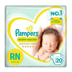 Fraldas Descartáveis Pampers Recém-Nascido 20 Unidades - RN 4553