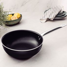 Frigideira Funda Alumínio Starflon Excellent Piemonte Tramontina 4L - Preto