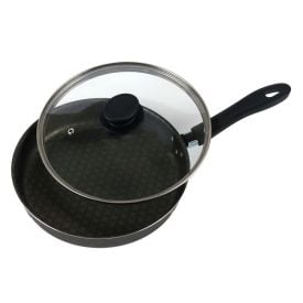 Frigideira Reta com Tampa Califórnia Tramontina 24Cm - Grafite